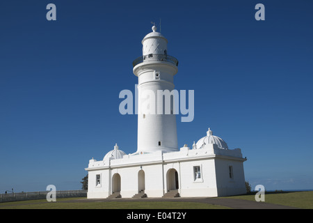 Macquarie Leuchtturm ist auch bekannt als oberen Süden kopflastig, die erste und längste dienen Leuchtturm Website in Australien Stockfoto