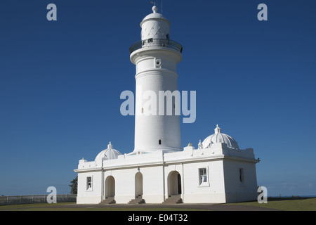 Macquarie Leuchtturm ist auch bekannt als oberen Süden kopflastig, die erste und längste dienen Leuchtturm Website in Australien Stockfoto