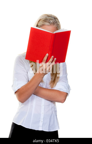 Bell-Boy beim Lesen aus einem Buch:, Junge Beim Lesen von Einems Buch: Stockfoto