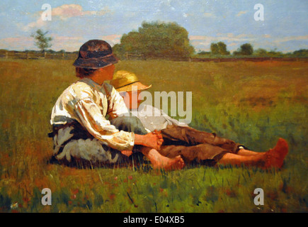Winslow Homer Boys in einer Weide-- Stockfoto