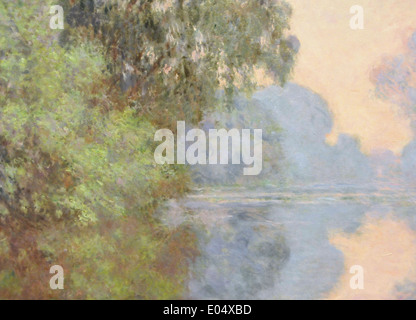 Claude Monet-Morgen auf der Seine, in der Nähe von Giverny Stockfoto