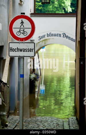 Hochwasser in Passau. Bayern. Deutschland, Hochwasser in Passau. Bayern. Deutschland Stockfoto