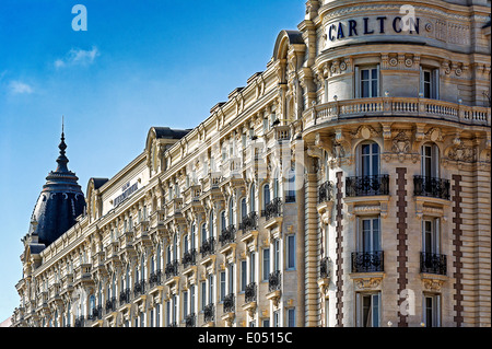 Europa, Frankreich, Alpes-Maritimes Cannes. Carlton Palasthotel. Stockfoto