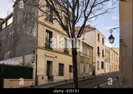 Paris Quartier Butte Aux Cailles Stockfoto