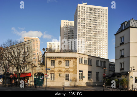 Paris Quartier Butte Aux Cailles Stockfoto