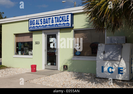 Big Al Bait & Angelladen, Flagler Beach, FL Stockfoto