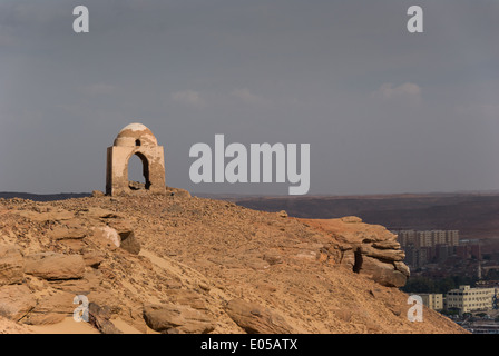 Qubbet el-Hawa (Kuppel der Winde), West Bank, Aswan, Oberägypten Stockfoto