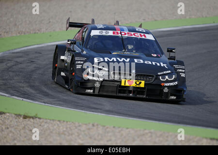 Hockenheim, Deutschland. 2. Mai 2014. BRUNO SPENGLER aus Kanada und BMW Team Schnitzer treibt seine BMW M4 DTM während der Roll-out Session der DTM Deutsche Tourenwagen Meisterschaft 2014 Runde 1 auf dem Hockenheimring in Hockenheim, Deutschland. © James Gasperotti/ZUMA Wire/ZUMAPRESS.com/Alamy Live-Nachrichten Stockfoto