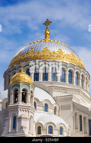 Orthodoxen Marine-Kathedrale des Heiligen Nikolaus. 1903-1913 erbaut. Kronshtadt, St. Petersburg, Russland Stockfoto