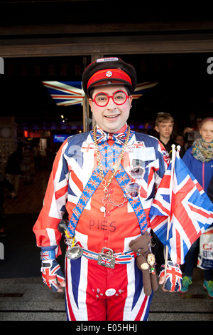 Cool Britannia Store Türsteher am Piccadilly Circus - London-UK Stockfoto