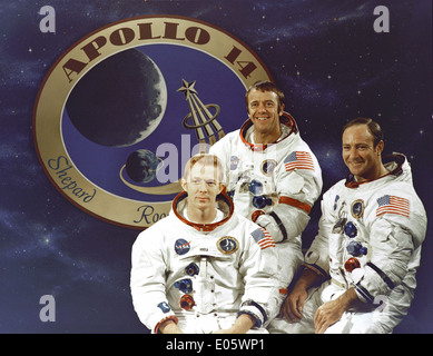 Der Apollo 14 erstklassige Crew Stockfoto