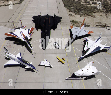 1997-Flotte Dryden Forschungsflugzeug auf Rampe Stockfoto