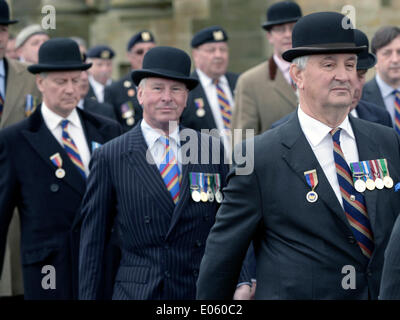 Ayr, Schottland, Vereinigtes Königreich. 3. Mai 2014.   Prince Charles besucht Ayr um Salute von Ayrshire Yeomanry um ihre Freiheit Ayr Parade statt, die Platz für Tag nahm. Bildnachweis: Maurice Morwood/Alamy Live-Nachrichten Stockfoto