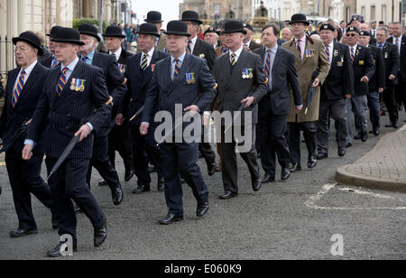 Ayr, Schottland, Vereinigtes Königreich. 3. Mai 2014.   Prince Charles besucht Ayr um Salute von Ayrshire Yeomanry um ihre Freiheit Ayr Parade statt, die Platz für Tag nahm. Bildnachweis: Maurice Morwood/Alamy Live-Nachrichten Stockfoto