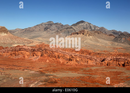 Wüstenlandschaft im Valley of Fire State Park in Nevada in den USA Stockfoto