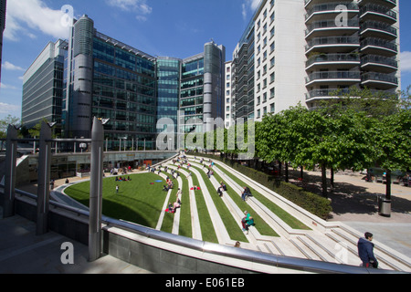 Sheldon Square Paddington Central London Stockfoto