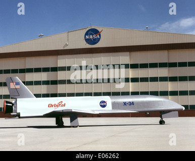 X-34 bei NASA Dryden Flight Research Center Stockfoto