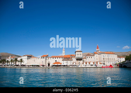 Panoramablick, Trogir, Dalmatien, Kroatien, Europa Stockfoto