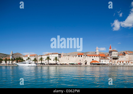 Panoramablick, Trogir, Dalmatien, Kroatien, Europa Stockfoto