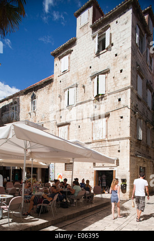 Altstadt, Trogir, Dalmatien, Kroatien, Europa Stockfoto