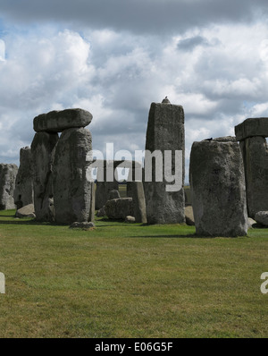 Stonehenge Teilansicht Pfosten und Lintel berühmte englische Jungsteinzeit Stockfoto