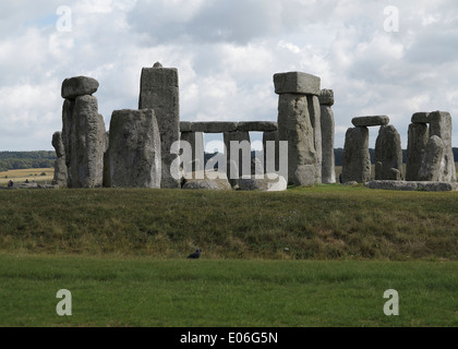 Stonehenge Teilansicht Pfosten und Lintel berühmte englische Jungsteinzeit Stockfoto