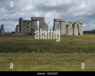 Stonehenge Teilansicht Pfosten und Lintel berühmte englische Jungsteinzeit Stockfoto