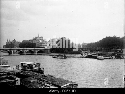 Vue Générale du Pont Neuf, Paris, 12 Juni 1895 Stockfoto