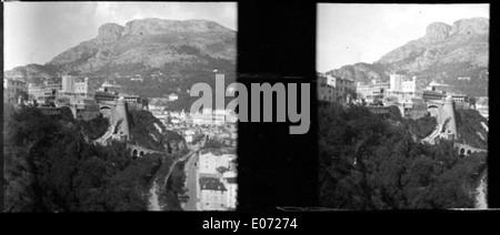 Le Palais princier, la Tête de Chien, la Grimpette, Monaco, Avril 1906 Stockfoto