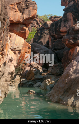 Felsen auf Boongaree Insel, Prinz Frederick Hafen, Kimberley, Western Australia, Australien Stockfoto