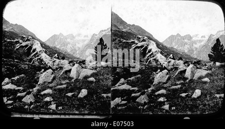 Le plan des Estangs, route De La Maladetta, Luchon (Umgebung) Stockfoto