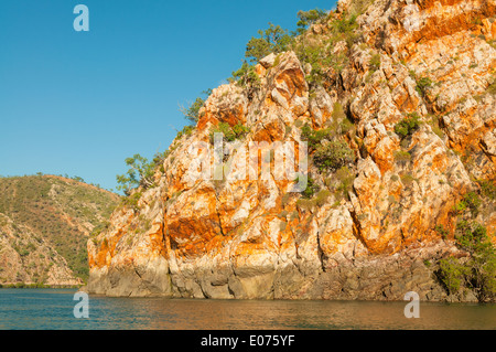 Sandstein-Klippen bei Talbot Creek, Kimberley, Western Australia, Australien Stockfoto