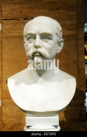 Eine Statue von der Eiserne Kanzler Otto von Bismarck Stockfoto