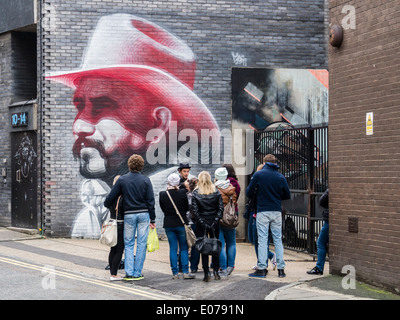Street-Art-Tour in Ost-London-England Stockfoto