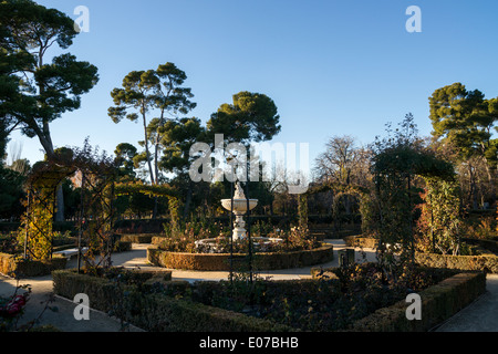 Rosenkranz in Buen Retiro Park in Madrid Stockfoto