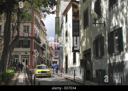 Rua Sao Francisco Funchal Madeira Stockfoto