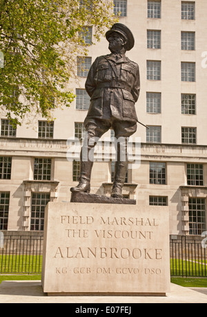 Statue von Feldmarschall Alan Brooke Stockfoto