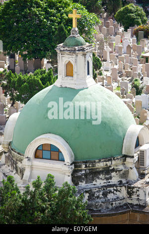 Das Mausoleum in St. Michael Friedhof. Hong Kong. Stockfoto