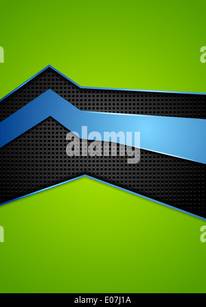 Hellen Vektor Hintergrund mit gepunkteten Metall Textur Stockfoto