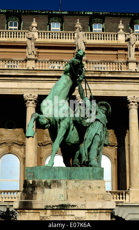 Der königliche Palast im Burgviertel Buda Budapest Ungarn Stockfoto