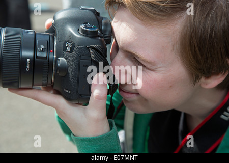 Detroit, Michigan - Fotograf dokumentiert den Segen von Lowridern, eine jährliche Veranstaltung im Südwesten Detroit. Stockfoto