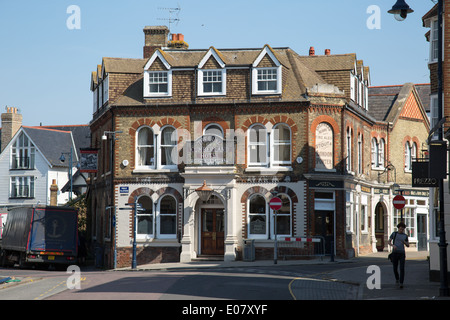 Der Duke of Cumberland Hotel im Badeort von Whitstable in Kent Stockfoto