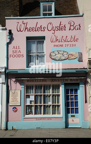 Wheelers Oyster Bar in das Seebad Whitstable in Kent Stockfoto