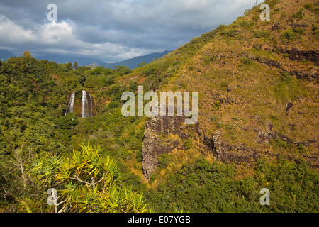 Opaekaa Falls auf Kauai, Hawaii Stockfoto