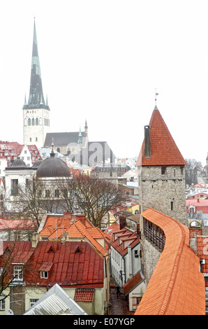 Tallinn-Blick vom Turm Hellemann Stockfoto