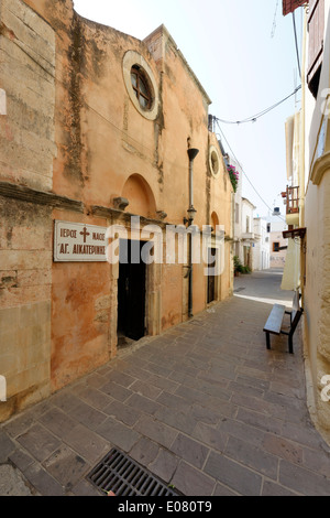 Das 16. Jahrhundert Kirche Ayias Ekaterinis (Heilige Katharina) Stadt Chania Kreta Griechenland diente als Bäckerei ein Stockfoto