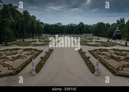 Französischer Garten, Pałac Branickich (Branicki Palast), Białystok (Bialystok), Podlachien, Ost-Polen Stockfoto