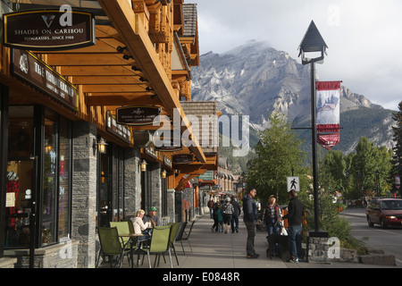 Gesamtansicht von Banff, Kanada Stockfoto