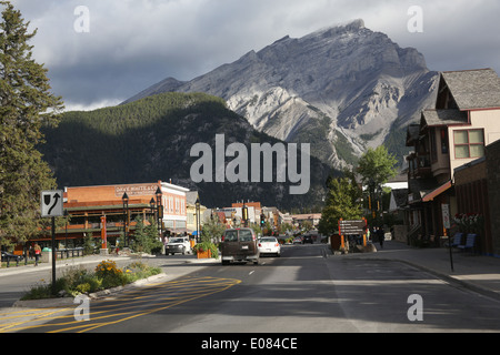 Gesamtansicht von Banff, Kanada Stockfoto