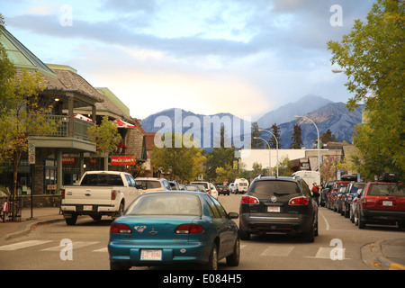 Gesamtansicht von Banff, Kanada Stockfoto